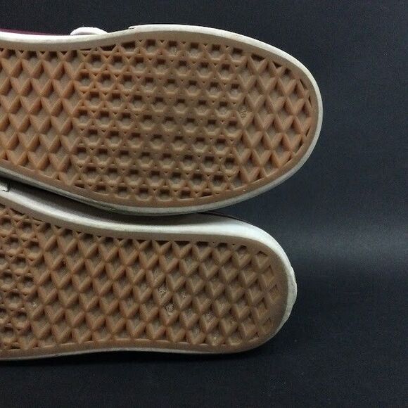 Vans Off The Wall-Womens Sz 8.5-Burgundy Red Suede/Canvas-Mid Skate Shoe- 500714 - Picture 7 of 8